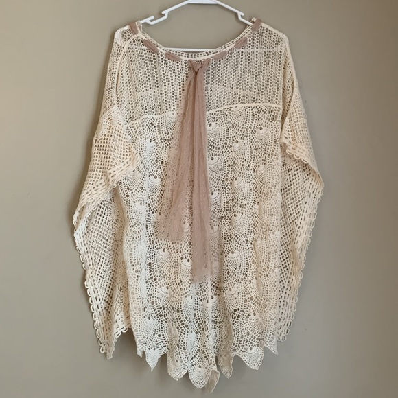 Ryu blouse sweater, crochet lace top shirt, boho, bohemian - Picture 5 of 8